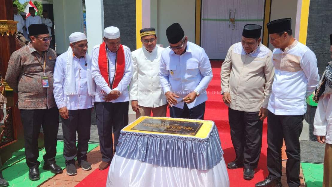 Bupati Resmikan Masjid Al Musyawarah, Kakan Kemenag Bacakan Doa