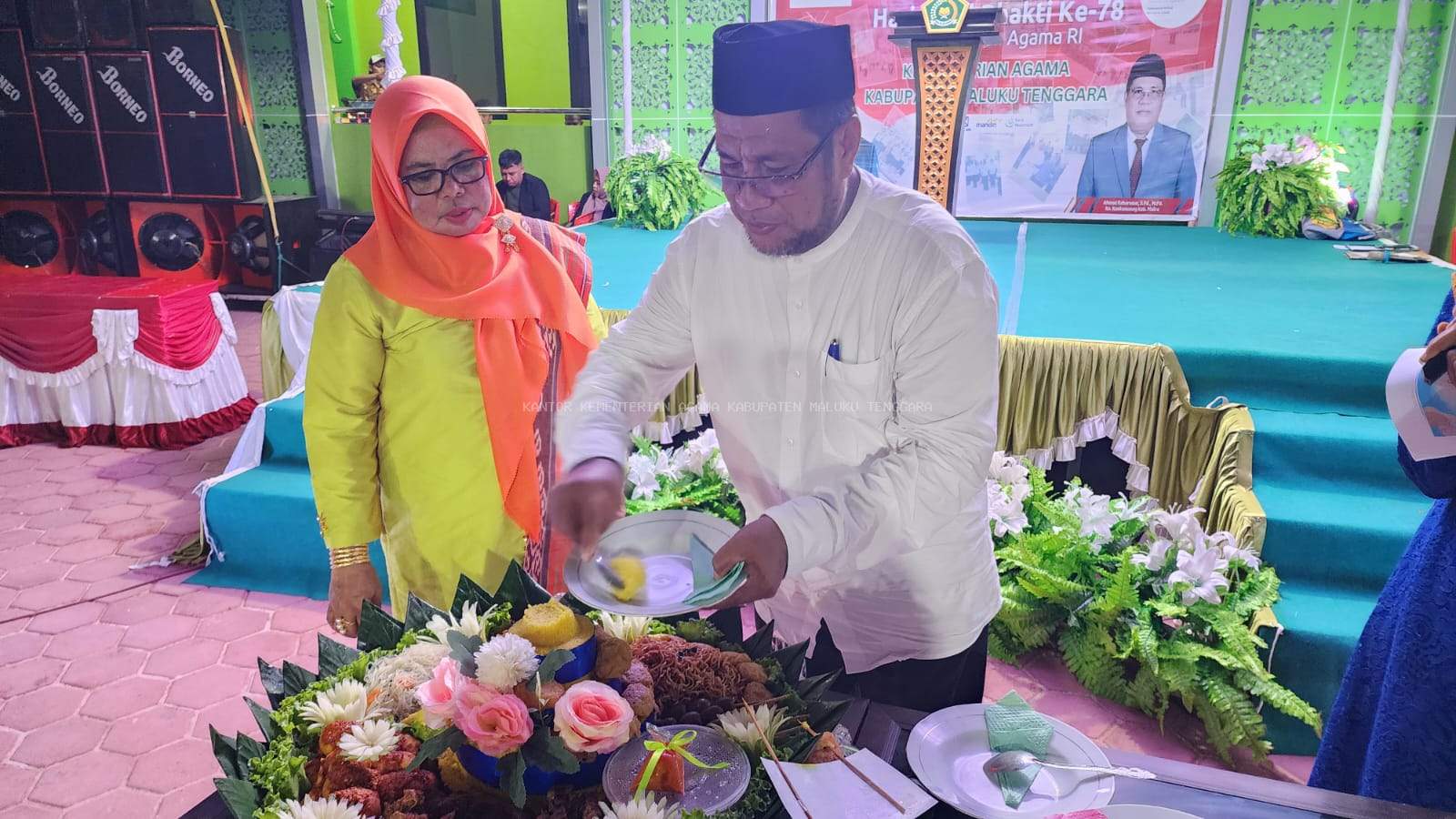 Pemotongan Tumpeng Menandai Berakhirnya Seluruh Rangkaian Kegiatan Peringatan HAB 78