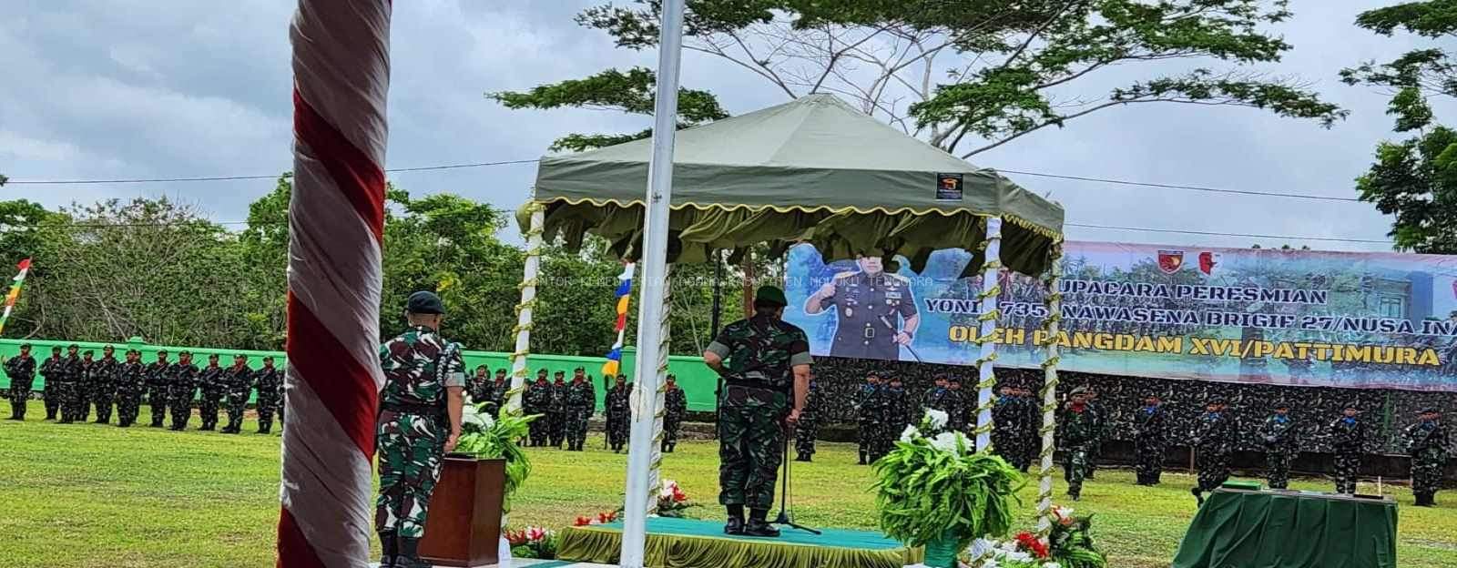 Kakan Kemenag Malra Hadiri Peresmian Yonif 735/Nawasena