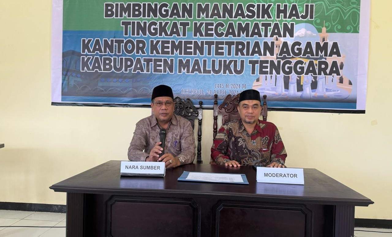 Kakan Kemenag Malra Sampaikan Materi Kebijakan Penyelenggaraan Haji Dalam Negeri