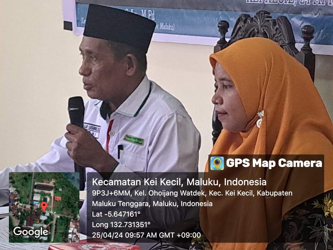 PAI Kua Kecamatan Kei Kecil, Ira Fakoubun, SHI.,  Dampingi Narasumber Bimbingan Manasik Haji Sebagai Moderator