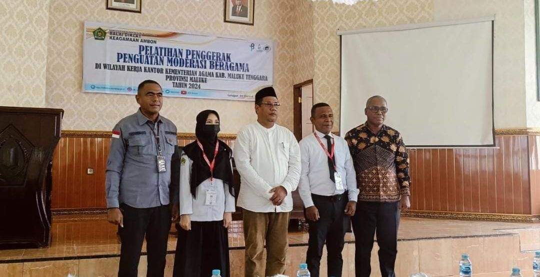 4 Guru MTs N 1 Maluku Tenggara Ikuti Pelatihan Penggerak Penguatan Moderasi Beragama