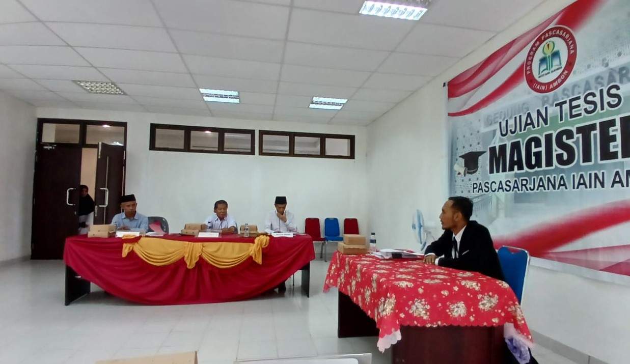 Guru MTs N 1 Maluku Tenggara, M.Khoirul Abror, S.Pd., Ikuti Sidang Tesis