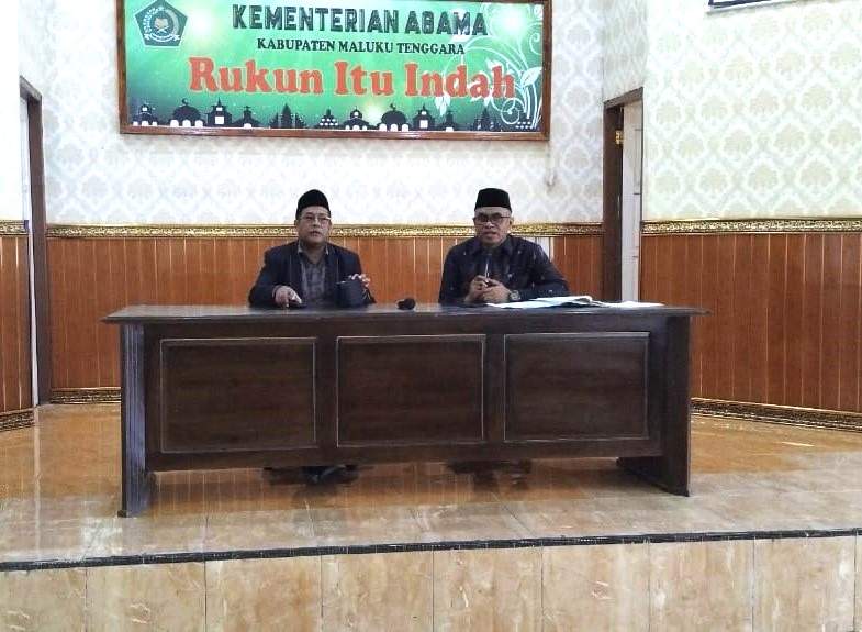 Kantor Kemenag Maluku Tenggara Gelar Sosialisasi Bulan Data Kepegawaian