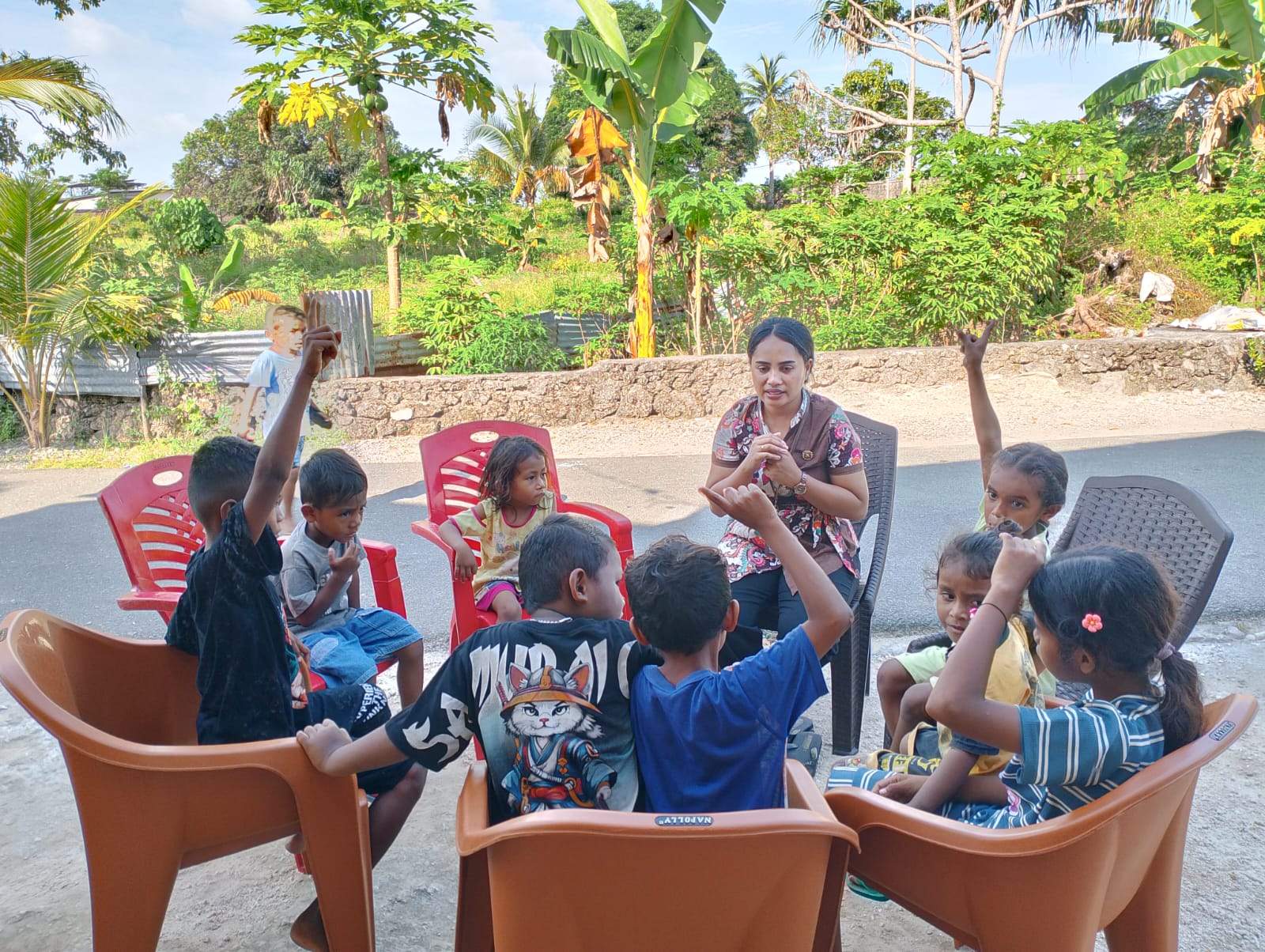 Penyuluh Ajak Anak-Anak Kelompok Binaan Memiliki Sikap Saling Memaafkan